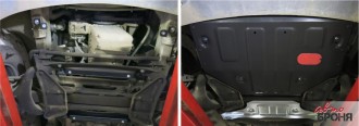 Защита картера + крепеж Mercedes Benz Sprinter Classic 2013-, V - 2.1d; задний привод