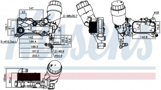 Маслянный охладитель OM651 Мерседес Спринтер W906/ W907